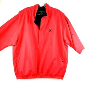Footjoy DryJoys Mens Large Golf Golfer Jacket Red Size L